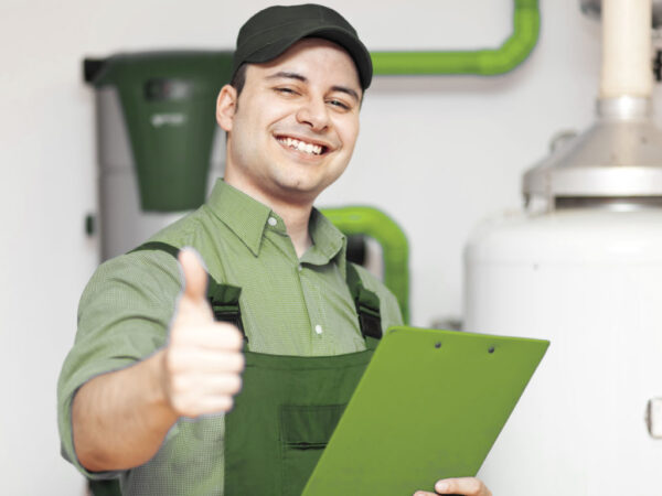 Handsome technician portrait