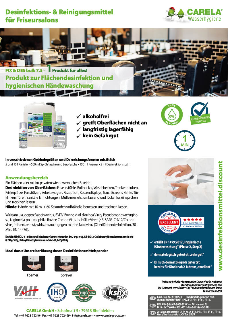 Flyer Friseursalons Titelseite