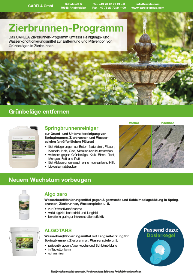 Zierbrunnen-Flyer zierbrunnen-grünbeläge-entfernen